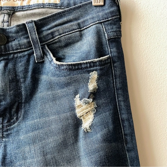 Pookie Loves Sebastian Medium Wash Distressed Skinny Jeans - Picture 4 of 7